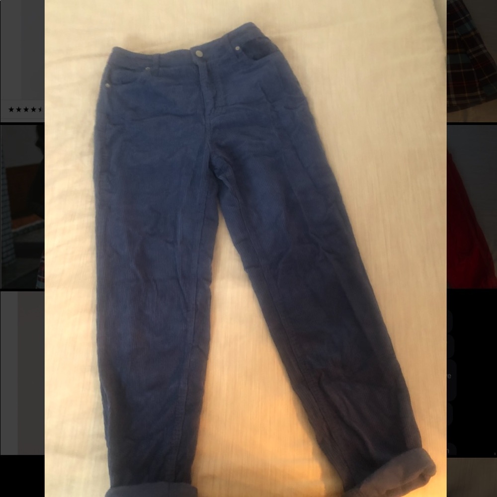 BDG Blue Corduroy “mom jeans”